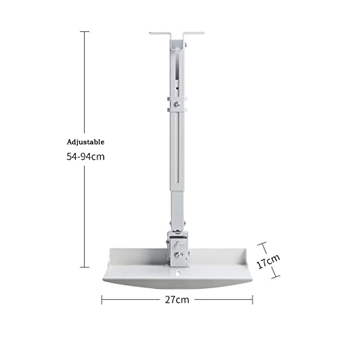 Soporte de elevación de techo para proyector con acabado blanco minimalista 2