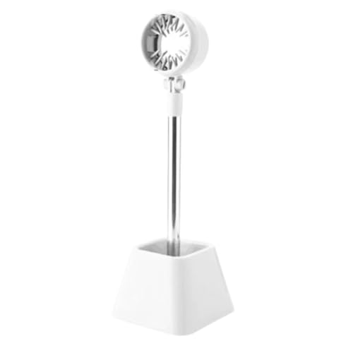 Brostown Pet Hair Dryer Holder with Storage Tray Box, 180 Degree Rotatable Hair Dryer Display Stand for Dog Cat Grooming (White)