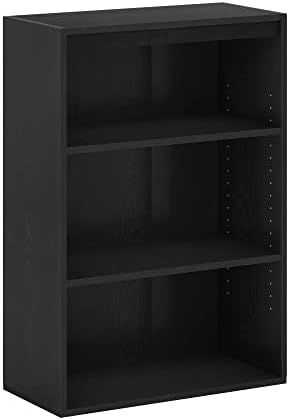Furinno Pasir 3-Tier Open Shelf Bookcase, French Oak Grey