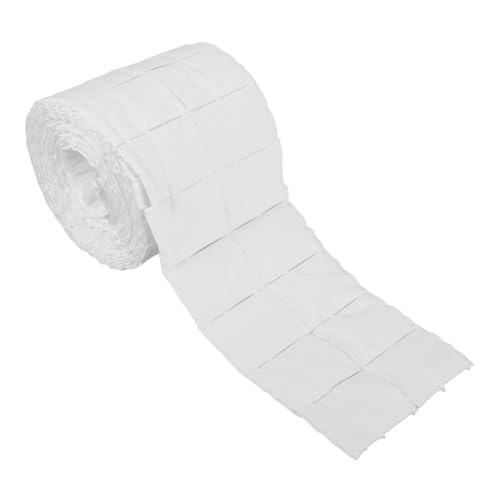 minkissy 1 ロール ネイルマニキュアリムーバーティッシュペーパー コットンネイルワイプ ネイルクリーニングパッド 爪枕 マニキュア用マニキュアワイプ ネイルクレンジングパッド 綿棒 白い