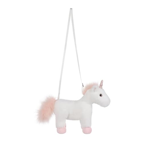 Apricot Lamb Pink Unicorn Animal Shoulder Bag Crossbody Plush Purse for Adults and Teen Girls Boys, Stuffed Animal Shoulder Bag, Kids and Adults Fashion Handbags, 11.9 Inches3