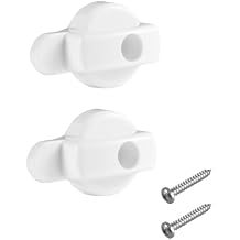 Hinged Screen Door Latch for Andersen Doors, Replacement Andersen Screen Door Latch Compatible with Andersen Screen Door Lock, Fits for Andersen Sliding Door Latch White 2pack