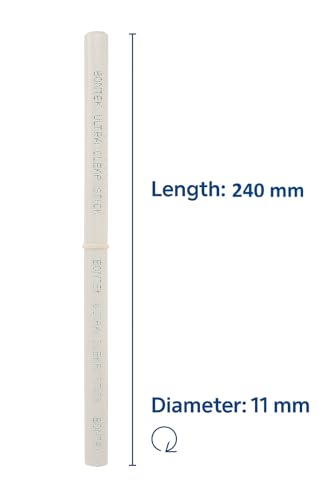 Image of 11mm x 240mm Extra Long Transparent All Purpose Hot Melt Glue Sticks (Pack of 30pc) - Universal Compatible, by Mario