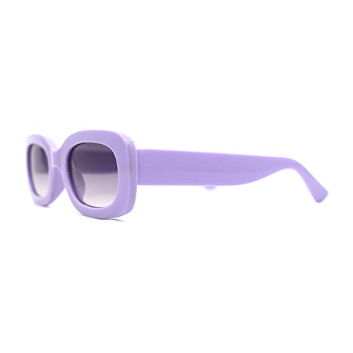 SA106 Girls Mod Narrow Rounded Rectangle Plastic Fashion Sunglasses3