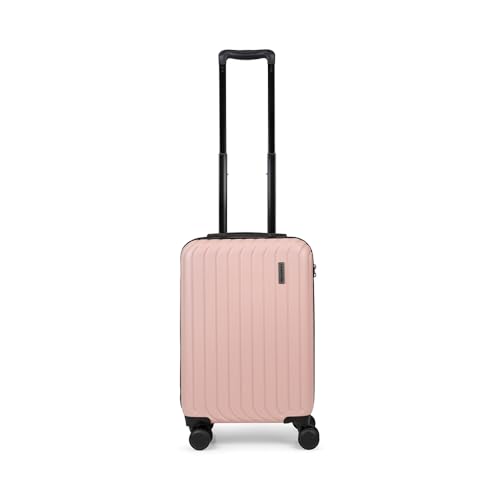 Valise cabine rigide 55x35x20cm rose pour vos week-ends et escapades en avion