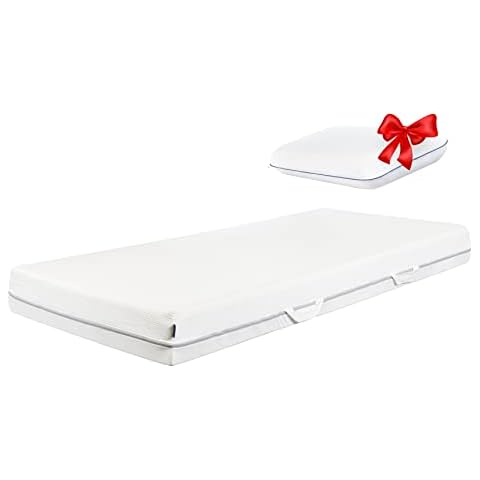 ESSENCE SLEEP Light 7 Zonen Matratze 200 x 90 cm, Höhe 18 cm - Härtegrad H3, Schaumstoff Matratze Cover