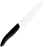 京セラ セラミック 包丁 白刃 軽く 鋭く キレイに切れる ペティ 13cm 硬いから切れ味が長く続く サビない素材 よく切れる 食洗機 除菌漂白 OK ホワイト FKR-W13BKEC-AZ 【Amazon.co.jp限定】