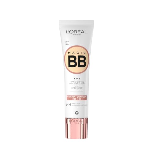 LOréal Paris Magic BB Cream with SPF 20 5-in-1 Skin Tint with Vitamin B5 and Vitamin E Lightweight Hydrating Formula Adapts to Skin Tone for a Natural Glowy Finish 30 ml Shade: 02 Light
