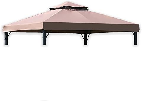 Sunshine Outdoor 10'x13' - Fit Replacement Gazebo Canopy Top for The Gazebo with Slot - Waterproof Canvas Gazebo -Khaki(Canopy Top Only)