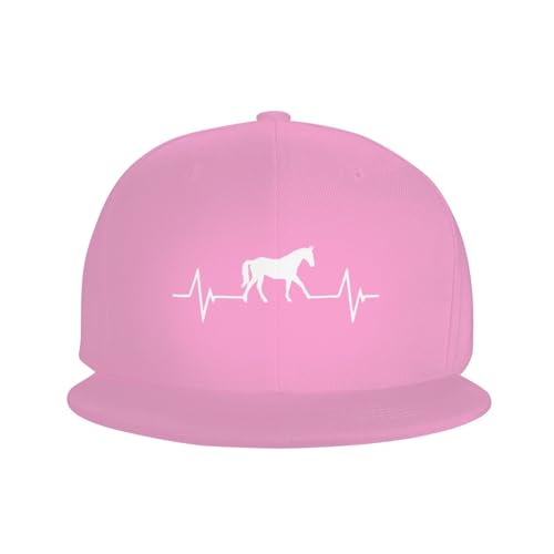 Love Riding Horses Heartbeat Outdoor Baseball Hat Flat Hat3