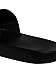 EA7 Men's Scarpe Logo Sliders, Black, 8.5 US