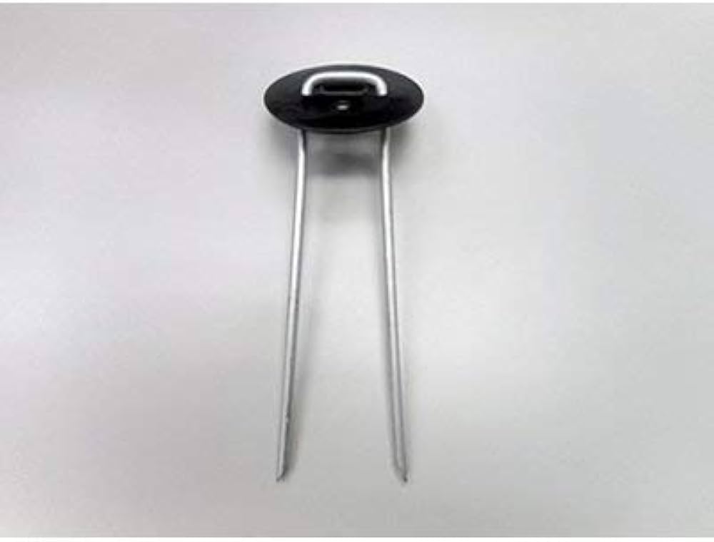 Amazon.co.jp: Ks ワッシャー付防草シート固定ピン 20cm 太さ4mm 200個