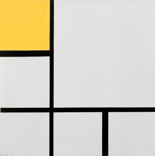 Peinture Composition n° I de Piet Mondrian Impression sur Toile 60x90cm