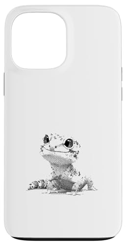 抽象的なヒョウ ヤモリ トカゲ ペット アート スマホケース iPhone 13 Pro Max 用