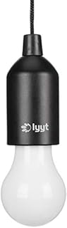 Lyyt Battery Powered LED Pull Hang Anywhere for Instant Light, Black