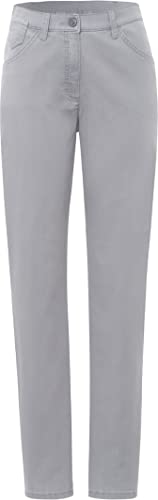 Raphaela by Brax Damen Weites Bein Straight Jeans (gerades Bein) Corry Fame (Comfort Plus) Corry Fame (Comfort Plus) 16-6228, Einfarbig, Gr. W31/L32 (Herstellergröße: 40), Grau (Light 3)