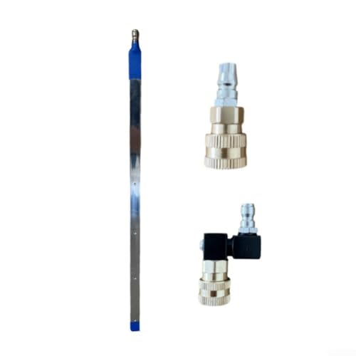 Herramienta de limpieza de radiador de acero inoxidable portátil con presión de 2000 PSI, conector giratorio de 360 grados y acoplamientos rápidos para mantenimiento del sistema de refrigeración del