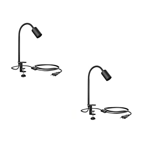 ledscom.de Klemmlampe, Schwanenhals LELE, Schalter, schwarz matt Cover