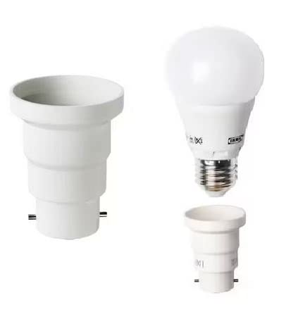 modaleo E27 E14 GU10 B22 Led Bulb Warm Dark Light White Opal Holder Solhetta Lunnom Ryet Ledare (1 Bulb Converter Holder B22 to E27)