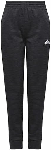 Adidas Youth Boy's 3 Sripe Fleece Jogger Pant (US, Alpha, X-Large, Regular, Black)