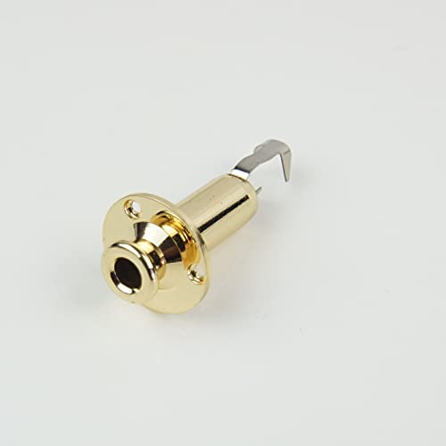 Premium Acoustic Guitar End Pin Jack output Socket .1/4“ Mono, Brass