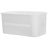 BESTonZON Hängender Bett Organizer Weiß aus Hautfreundlichem Material mit Großem Stauraum für Windeln Feuchttücher und Aufbewahrungskorb fürs Kinderbett und Nachttisch