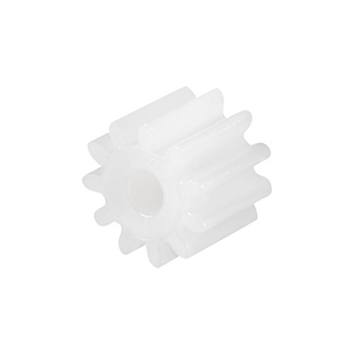 Image of uxcell 10pcs Plastic Gears 11 Teeth Model 112A Reduction Gear Plastic Worm Gears for RC Car Robot Motor