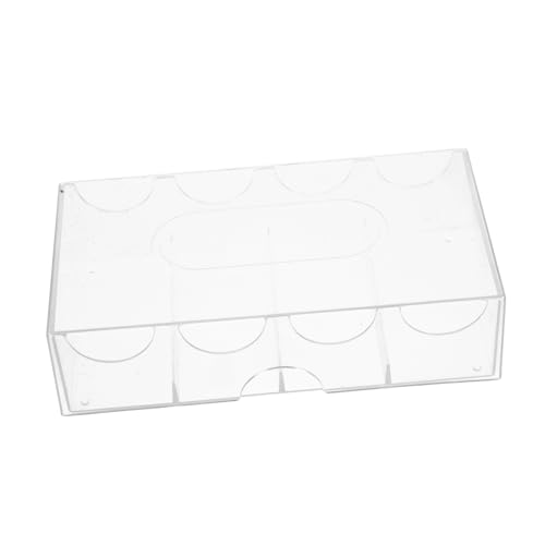 Scatola Trasparente Per Fiches Da Poker Design A Griglie Contenitore Per Multifunzione Casa Gestione Di Diverse Denominazioni