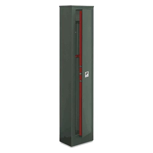 ARMADIO PORTAFUCILI Con tesoretto Colore verde (8 POSTI - H 148 X 36 X 32)