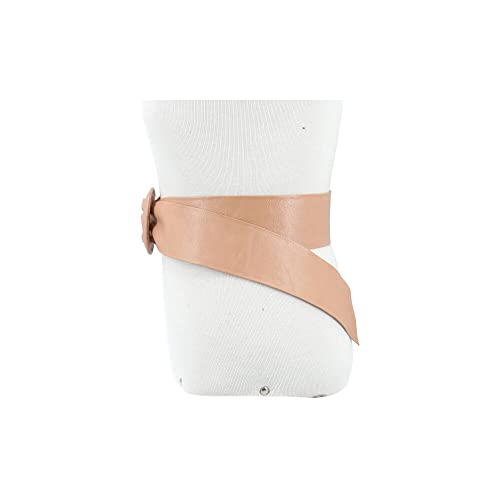 Cinto Feminino Couro Legítimo Fivela Encapada Passante Redonda Várias Cores Tamanho U L 6,5cm 313909