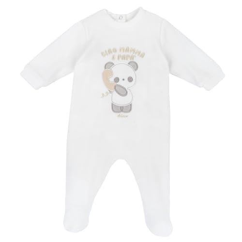 Chicco Tutina Unisex Ciniglia, Bianco, 3 mesi