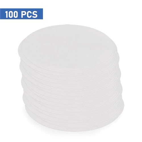 Image of EISCO Pack of 100 Premium Qualitative Filter Paper - 12.5cm, 8-10 Micron, High-Purity Lab Paper for Chemistry, Liquid Filtration, Science Experiments, Research, Classroom & STEM Activities