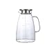 2 litrowy szklany dzban 67 uncji ze stalową pokrywką z uchwytem do gorącej zimnej wody herbata mrożona wino mleko kawa i sok napoje
