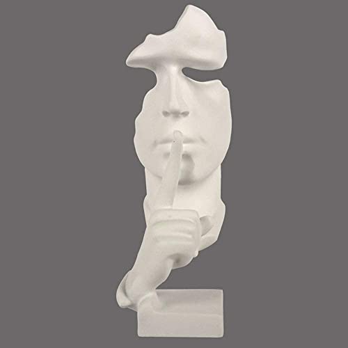 Ornements pour le visage pour hommes en résine or et noir 28cm de hauteur