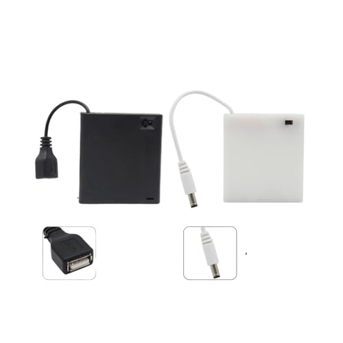 Conteneur 4 AA USB blanc résout vos problèmes d'éclairage sans fil