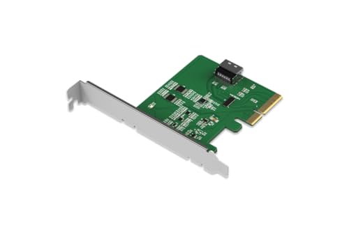 Icy Dock EXLink MB408A5 Carte PCIe 5.0 x4 NVMe avec MCIO 4i SFF-TA-1016