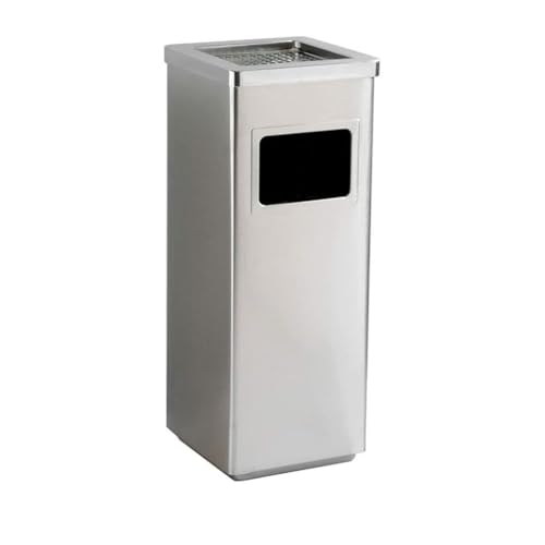Botes de Basura para Interiores y Exteriores, Botes de Basura Verticales con ceniceros, ceniceros de Acero Inoxidable para entradas de Ascensores en pasillos de hoteles y centros c