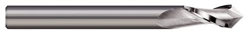 Micro 100 DM-500-2120 Drill/End Mill, 120° Point Angle, 1/2" Cutter Dia, 1" LOC, 2 Fl, 1/2" Shank Dia, 3" OAL, Uncoated