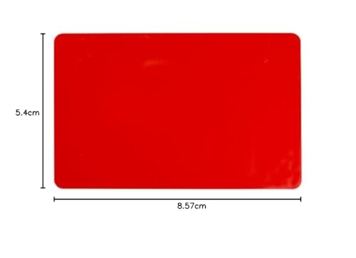 Image of Pack of 500 Red CR80 PVC Cards | 30 mil by easyIDea