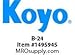 Koyo Bearing B-24 NEEDLE ROLLER BEARING DRAWN CUP FULL COMPLEMENT (Pack Of 4)