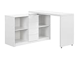 Doté d’un tiroir pratique et d’une niche ouverte, ce bureau offre plusieurs solutions de rangement pour organiser documents, fournitures, accessoires et objets du quotidien, afin de maintenir un espace de travail propre et bien structuré.