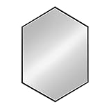 Kate y Laurel – McNeer grande Hexagonal Metal espejo de pared