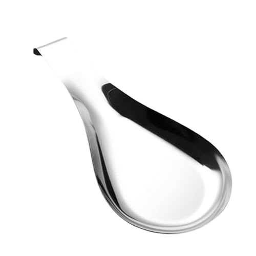 Poggiapiedi in acciaio inox per piano cottura, portacucchiaio in acciaio inox, poggiapolsi da cucina, portacucchiaio, mestolo, spatola, poggiapolsi per piano cottura