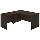 Bush Business Furniture Series C Elite 60W x 30D Desk Shell with 36W Return in Mocha Cherry