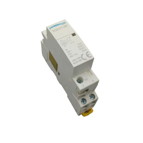 Contacteur modulaire AC domestique bobine 2P 25A 230V 1NC 1NO rail DIN