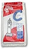 Dirt Devil Royal Upright Type C Paper Bags 3PK Manufacture Part # 3700147001 by Dirt Devil