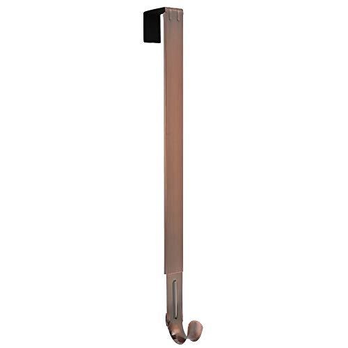 Haute Decor Over Door Adjustable Length Wreath Hook and Hanger - Oil Rubbed