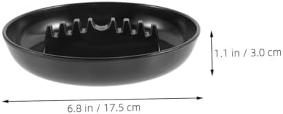 HONMEET 2pcs 7-slot round Automotive Ashtray, Multipurpose Plastic Melamine Car and Home Ash Tray - 5