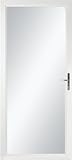 LARSON 50 Fullview White 32-in. Brushed Nickel Storm Door