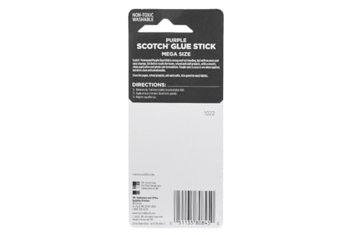 Image of Scotch Mega Purple Glue Stick, 1.4 oz, Acid Free and Non-Toxic (6108-MEGA)